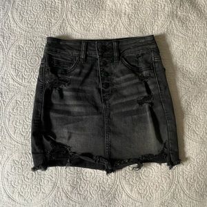 american eagle high waisted denim mini skirt